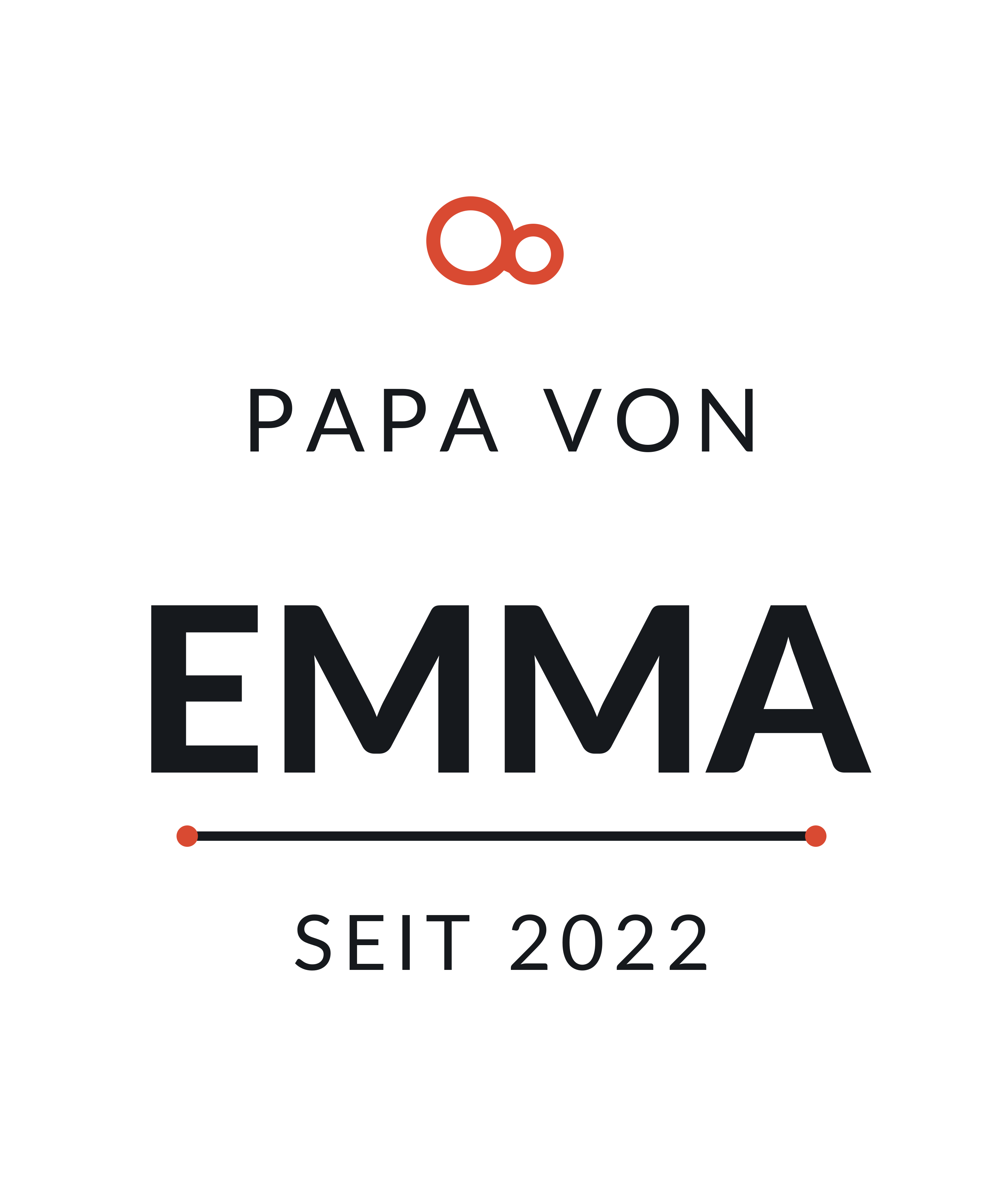 Freigestelltes Vektormotiv „PAPA VON EMMA“